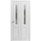 Sartodoors Sliding Closet Bi-fold Doors, Lucia 8822 White Silk with Frosted Glass, Sturdy Tracks Moldings Trim LUCIA8822BF-WS-36 x 96 (2* 18x96) - alternate 1