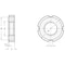 J.W. Winco Bearing Locknuts 1804-M45X1.5-WNI - alternate 2