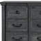 Homeroots 64" Gray Wood Nine Drawer Triple Dresser 633710 - alternate 4
