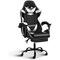 Yssoa Gaming Chair, Computer Chair with Footrest, Height Adjustable and 90 Deg-135 Deg Tilt Functio FNCHARGAME01BWFR - alternate 1