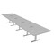 Skutchi Designs 18 Person Conference Table With Power Unit | 18' Rectangular Table | Harmony Series HAR-REC-48x216-T-U779-ESIL - alternate 1