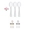 Smarty Had A Party Clear Mini Plastic Disposable Tasting Spoons (960 Spoons), 960PK 790-CL-CASE - alternate 6