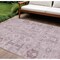 Homeroots 8' X 10' Pink Mauve And Blush Oriental Washable Indoor Outdoor Area Rug 582113 - alternate 1