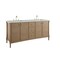 James Martin Vanities Kinnsden 72" Double Vanity, Weathered Oak w/ 3 CM Ethereal Noctis Silestone Top D680-V72-WTO-3ENC - alternate 5