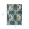 Homeroots 10' X 14' Teal Blue Gold And Silver Geometric Washable Indoor Outdoor Area Rug 618762 - alternate 3