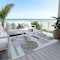 Homeroots 8' X 10' Blue And Gray Geometric Washable Indoor Outdoor Area Rug 618013 - alternate 6