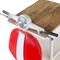 Homeroots 26in Red and Off White Novelty Scooter Open Cabinet With Two Shelves 402229 - alternate 3