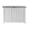 Homeroots Modern Farmhouse Brown And White Large Accent Cabinet 388227 - alternate 4