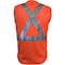 Reflective Apparel ANSI Type R Class 2 Three Pocket Mesh Breakaway Vest 502SX-OR-5X - alternate 2