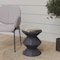 Leisuremod Aura Modern Side Table - Double Hourglass Design, ABS Plastic, Indoor/Outdoor Use AST15GR - alternate 2