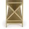 Homeroots 32" Gold Iron and Metal Two Tier Bookcase 389580 - alternate 6