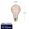 Bulbrite 25 Watt Dimmable Antique Nostalgic Loop Filament A19 Medium E26 Incandescent Bulb, 4 PK 861373 - alternate 5