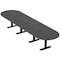 Skutchi Designs 16ft Racetrack Conference Table With Power | Harmony Series | 16 Person Meeting Room Table HAR-RAC-48X192-T.BK-WA7949-EBLK - alternate 1