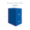 Space Solutions 14.25 in W 2 Drawer Vertical File Cabinet, Classic Blue 24404 - alternate 3