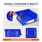 Vevor Hanging Stackable Storage Bin Plastic Organizer Garage Box 6 PCS Blue/Red, 6PK DDWL-5399 - alternate 2