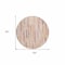 Homeroots 8' Pink And Beige Round Striped Washable Indoor Outdoor Area Rug 609050 - alternate 6