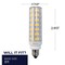 Bulbrite 60-Watt Equivalent Dimmable Clear Mini T6 Candelabra E11 LED Mini Light Bulb, 3000K, 2PK 862641 - alternate 6