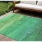 Homeroots 10' X 14' Green And Teal Blue Striped Washable Indoor Outdoor Area Rug 610888 - alternate 1