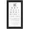 Homeroots Eye Chart II 1 Black Framed Print Wall Art 405341 - alternate 1
