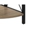 Homeroots 59" Taupe Metal Corner Bookcase 489786 - alternate 2