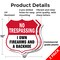 Signmission No Trespassing Shield Sign I Own Firearm, 12 inch X 12 inch, Plastic Sign, 2PK SHI-P-2PACK-12-422 - alternate 3
