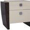 Homeroots 22" Beige and Dark Brown Two Drawer Wood Mirrored Nightstand With Storage 329657 - alternate 3
