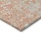 Homeroots 5' X 8' Coral And Ivory Abstract Washable Indoor Outdoor Area Rug 612924 - alternate 5