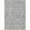 Homeroots 5' X 8' Gray And Ivory Abstract Washable Indoor Outdoor Area Rug 594936 - alternate 3