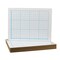 Flipside 9 x 12 Two Sided Quadrant Grid Dry Erase Board - 1/2" Square Class Pack of 12 21012 - alternate 1