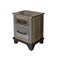 Homeroots 27" Brown Two Drawer Nightstand 527077 - alternate 1