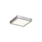 Dals Lighting Delta 6'' Square Indoor/Outdoor LED Flush Mount, Satin Nickel CFLEDSQ06-CC-SN - alternate 1