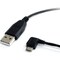 Startech.Com 6 ft Micro USB Cable - A to Left Angle Micro B UUSBHAUB6LA - alternate 1