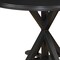 Homeroots 48" Black Wood Pedestal Base Round Top Dining Table 517759 - alternate 3