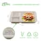 Ecoquality 10 x 8.3 x 0.9 Inch 5-Compartment Sugarcane Fiber Disposable Cafeteria Serving Tray, 100PK EQ5COMPLUNCH-100 - alternate 2