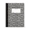 C-Line Products 7-1/2” x 9-3/4" Black Marble Wide Ruled Composition Notebook, 1/EA, 12EA/CT 22024-CT - alternate 1
