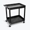 Luxor Utility Cart - Large Tub Cart - Two Shelves - Gray TC11-G - alternate 6