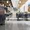Flash Furniture HERCULES Navy Stack Chair with Air-Vent Back, Non-Sled Base and Gray Powder Coated Metal Frame, 5PK 5-RUT-NC498-NV-GG - alternate 2