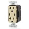Leviton Duplex Outlet, USB C, Ivory 20A, 125V T5837-I - alternate 3