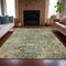 Homeroots 5' X 8' Pewter And Beige Abstract Washable Indoor Outdoor Area Rug 630532 - alternate 4