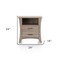 Homeroots 24" Brown Two Drawers Nightstand 286120 - alternate 3