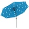 Pure Garden Patio Umbrella w/ Lights 10 ft Outdoor Sun Shade Canopy w/ 32 Solar LEDs UV 30+ Protection 50-LG1426 - alternate 1