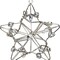Homeroots Set of Four Gold And Silver Handmade Faux Crystal And Metal Hanging Star Ornaments, 4PK 548239 - alternate 3