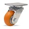 Hamilton Stainless Steel Workhorse Swivel Caster, 4" x 2" Ergo-Tech (87A) Wheel S-WHS-42EMB - alternate 1