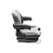 Uni Pro 138 Mechanical Suspension Seat | Black/Silver Vinyl with Red Piping 8798 - alternate 7