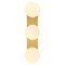 Jonathan Y Knox 23.3 in. 3-Light Mid-Century Modern Metal and Frosted Glass Globe LED Vanity Light, Brass Gold JYL9567A - alternate 6