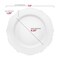 Smarty Had A Party Solid White Round Blossom Plastic Dinnerware Value Set (120 Dinner Plates + 120 Salad Plates), 240PK 4840WH-VP-CASE - alternate 6