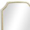 Homeroots 64" Gold Metal Beaded Arch Full Length Hanging Mirror 632351 - alternate 6