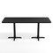Flash Furniture Commercial Black Laminate Tabletop-Dual Table Height Crisscross Bases, 72 in x 30 in XU-BLKTB-3072-T2222-GG - alternate 4