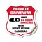Signmission Private Driveway Shield Sign Under 24 Ho, 18 Inch X 18 Inch, Vinyl Decal SHI-D-18-437 - alternate 1