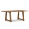Homeroots 72" Natural Solid Wood Dining Table 640697 - alternate 1
